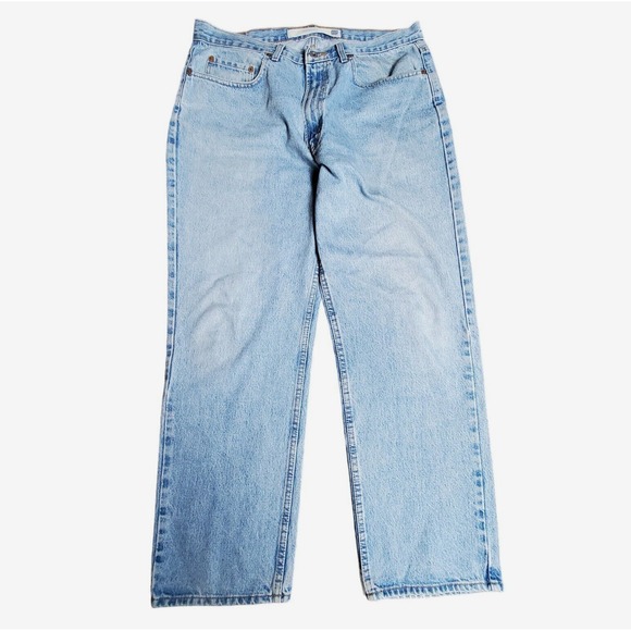 Gap Blue Jeans Relaxed Fit Carpenter Mens Medium Wash Denim Size 36X30‎ - Picture 1 of 8